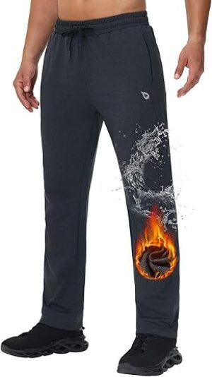 BALEAF Men's Fleece Lined Thermal Sweatpants