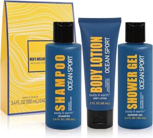 BODY & EARTH Men's Fresh Ocean Scent Gift Set
