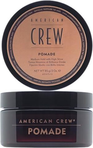 AMERICAN CREW Men's Hair Pomade, Medium Hold, 3 Oz