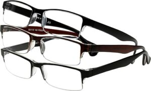 Foster Grant Men's Pete Rectangular Reading Glasses