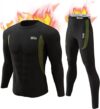 CL convallaria Mens Thermal Underwear Set With Fly