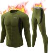 CL convallaria Mens Thermal Underwear Set With Fly
