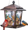 Kingsyard Metal Bird Feeder With 4 Perches