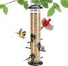 Kingsyard Metal Bird Feeder With 6 Ports