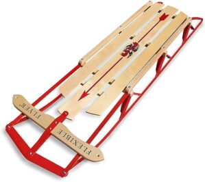 Flexible Flyer Metal Runner Sled With Steel & Wood