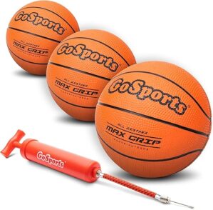 GoSports Mini Basketball 3 Pack With Pump