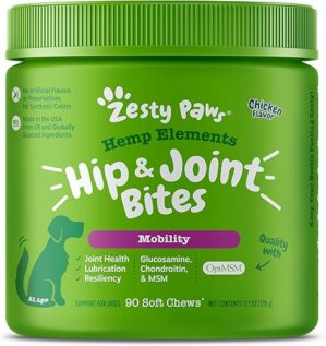 Zesty Paws Mobility Bites Dog Joint Supplement Chews