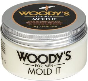 Woody's Mold It Hair Paste, Medium Hold Matte Finish