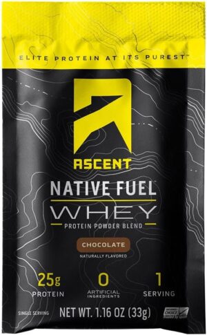 Ascent Native Fuel Whey Protein Powder - Chocolate