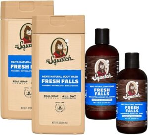 Dr. Squatch Natural Body Wash And Hair Kit For Men