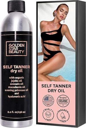 GOLDEN STAR BEAUTY Natural Sunless Tanning Spray With Hyaluronic Acid