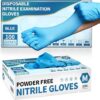 Medguy Nitrile Exam Gloves, Powder-Free, Blue