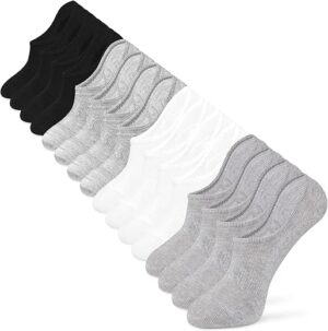 IDEGG No Show Men's Ankle Socks With Grip