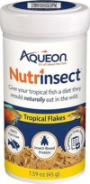 Aqueon Nutrinsect Tropical Flakes Fish Food, 1.59 oz