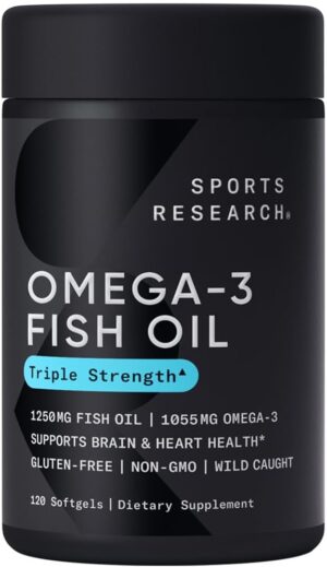 Sports Research Omega-3 Fish Oil, Triple Strength