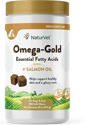 NaturVet Omega-Gold Plus Salmon Oil Soft Chews