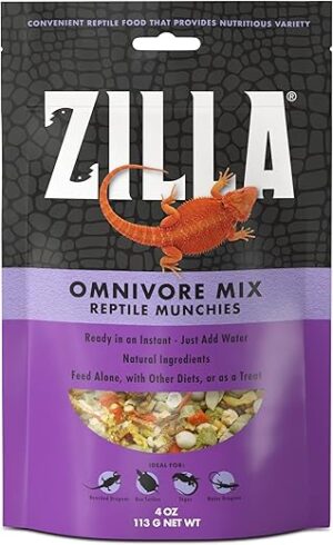 Zilla Omnivore Mix, Dehydrated Vegetables & Insects