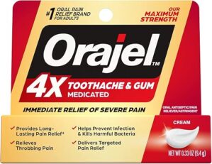 Orajel Orajel 4X Severe Toothache Cream Tube