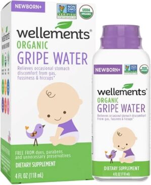 Wellements Organic Gripe Water For Babies Relieves Stomach Discomfort