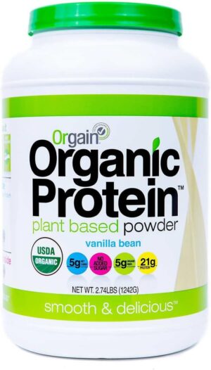 Orgain Organic Plant Protein Powder, 2.74-Pounds