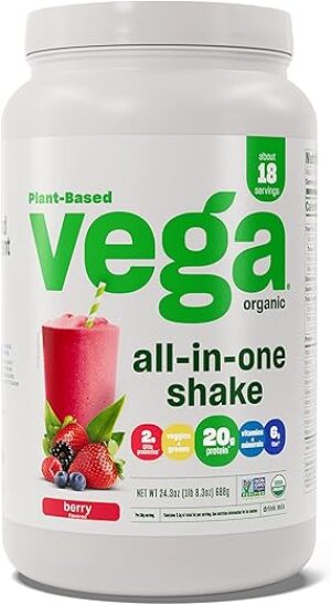 Vega Organic Vegan Protein Powder, Berry, 1.5 lbs