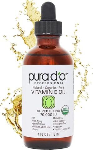 PURA D'OR Organic Vitamin E Oil Blend 70,000 IU