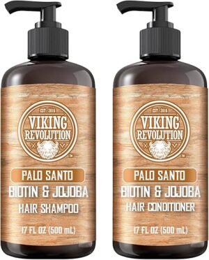 Viking Revolution Palo Santo Men's Shampoo & Conditioner Set