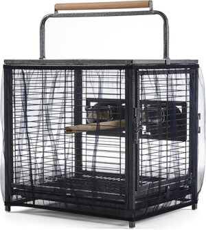Yaheetech Parakeet Travel Carrier With Seed Guard