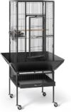 PH Prevue Hendryx Park Plaza Bird Cage, Black Hammertone