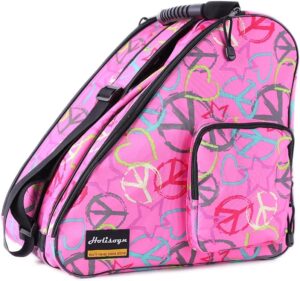 Holisogn Peace & Love Pink Skate Bag HLS001