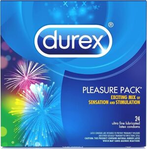 Durex Pleasure Pack 24 Count: Exciting Mix