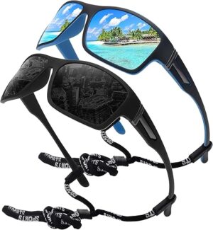 STORYCOAST Polarized Sports Sunglasses Unbreakable Frame