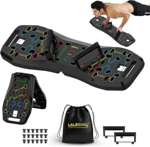 LALAHIGH Portable Home Gym System: Push Up Board