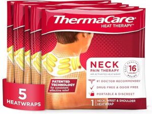 ThermaCare Portable Neck & Shoulder Heating Pads, 5 Count