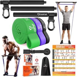 COFOF Portable Resistance Bar With Bands