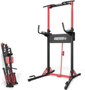 ONETWOFIT Power Tower Pull Up Bar Station