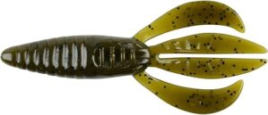 Berkley Powerbait Pit Boss Soft Bait, 4", Green Pumpkin