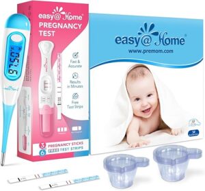 Easy@Home Pregnancy & Ovulation Test Kit + Thermometer