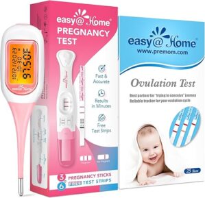 Easy@Home Pregnancy & Ovulation Tests + Smart Thermometer