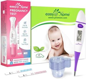 Easy@Home Pregnancy Test Sticks + Basal Body Thermometer