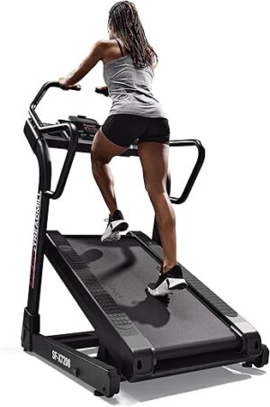Sunny Health & Fitness Premium Heavy-Duty Incline Decline Treadmill