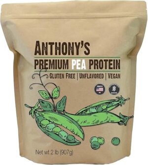 Anthony’s Premium Pea Protein, 2 lb, Unflavored