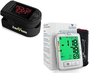 Zacurate Pro Series 500DL Pulse Oximeter & Blood Pressure Monitor Bundle