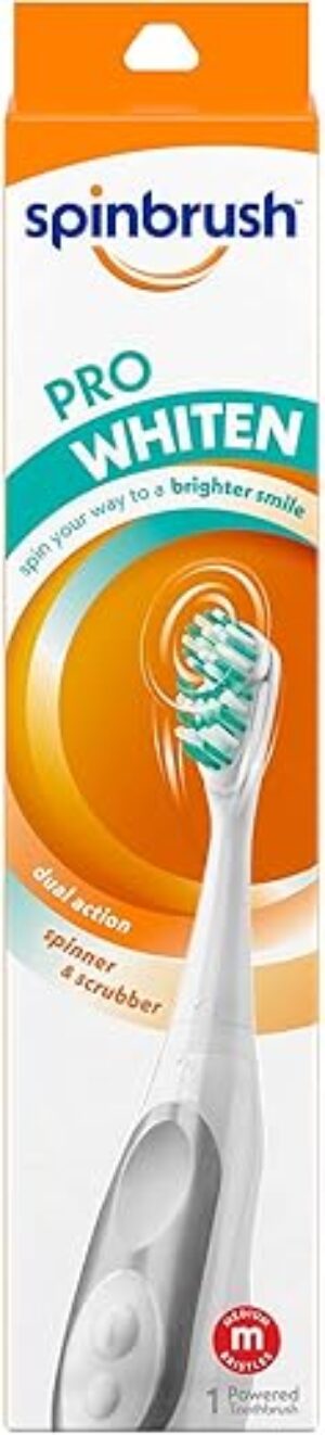 Spinbrush Pro Whiten Battery Toothbrush, Medium Bristles