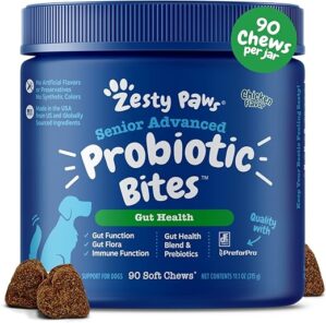 Zesty Paws Probiotics For Dogs - Digestive Enzymes Supplement