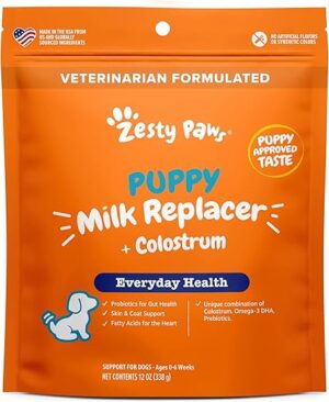 Zesty Paws Puppy Milk Replacer + Colostrum Powder