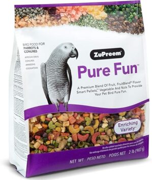 ZuPreem Pure Fun Bird Food For Parrots & Conures