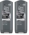 DOVE MEN + CARE Purifying Charcoal + Clay Body Wash, 13.5 oz