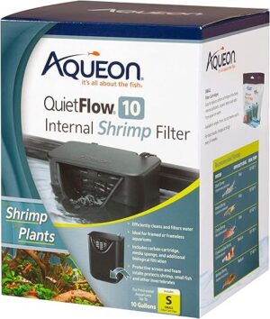 Aqueon QuietFlow Internal Shrimp Filter 10 Gallons