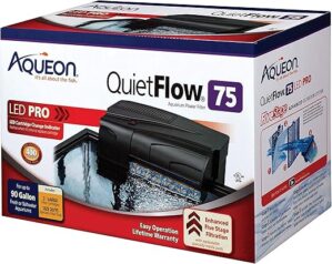 Aqueon QuietFlow LED PRO Aquarium Filter, Size 75